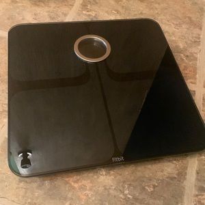 Black Fitbit aria 2 wifi smart scale used
